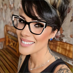 Light Blocking Glasses Block Cat Eye Clear Lens Computer Glasses