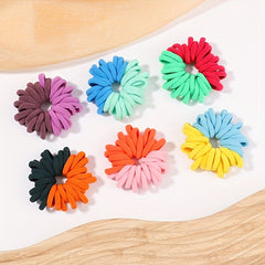 100pcs Sweet Candy Nylon Elastic Hair Ties - Girls Holiday Gift