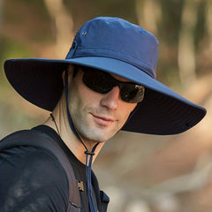 Men's Outdoor Oversized Brim Bucket Hat Sun Hat