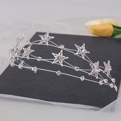 Rhinestone Star Hairband Headband Bridal Wedding Party Tiara