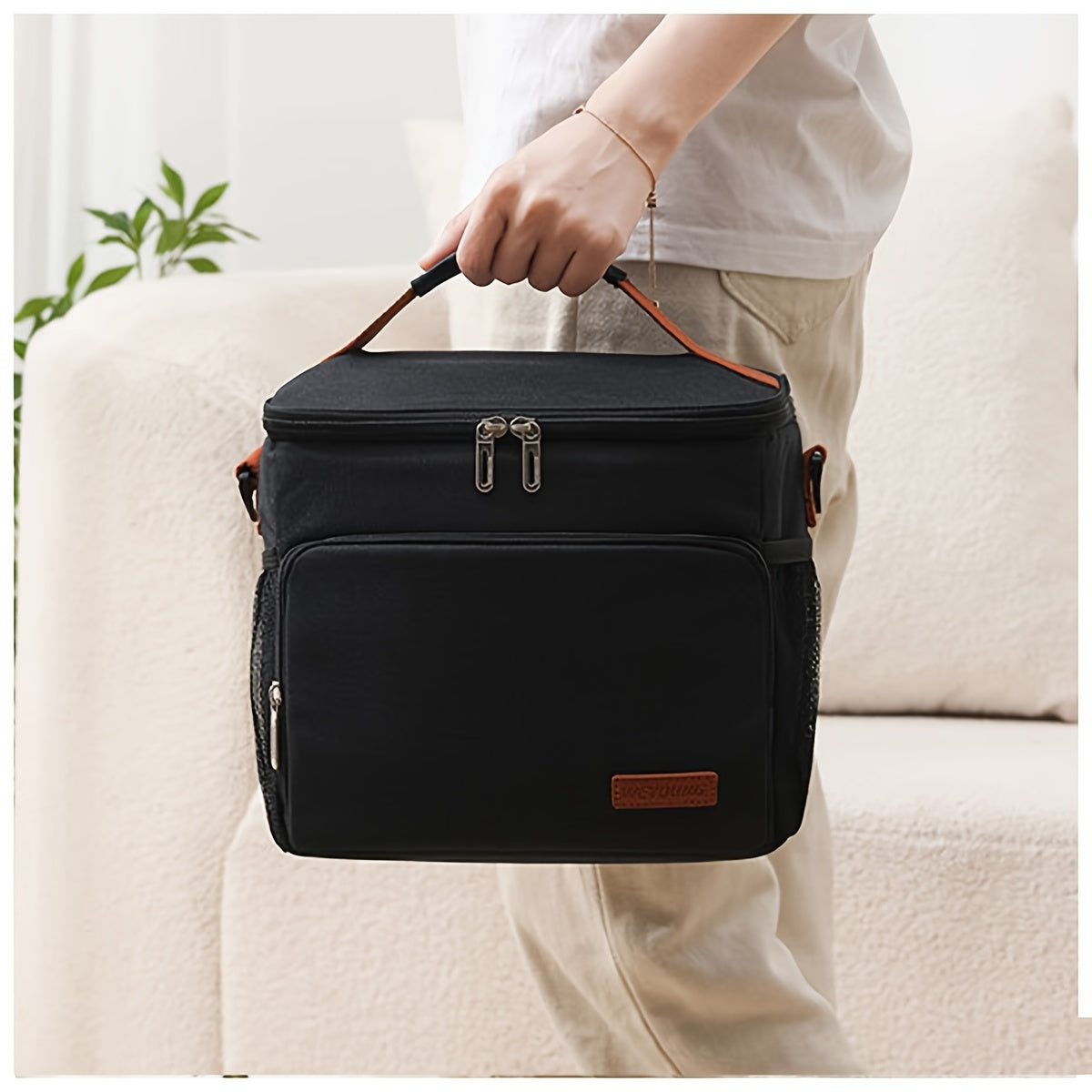 Large Capacity Waterproof Lunch Bag for Outings and Picnics