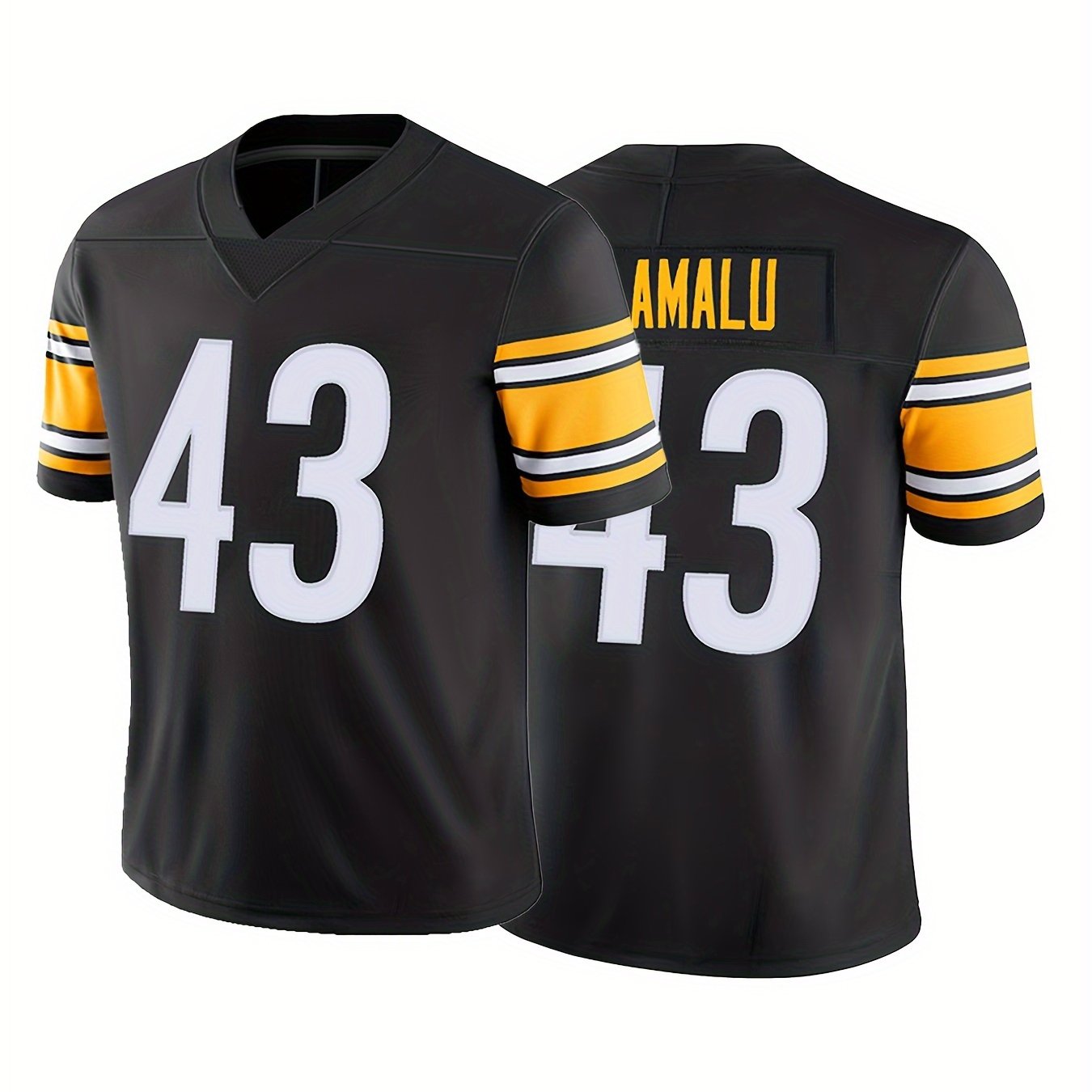 Youth American Football Jersey V-Neck Short Sleeve Uniform