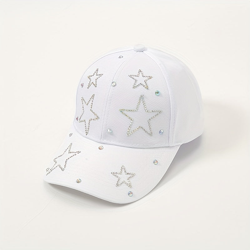 Diamond Five-pointed Star Baseball Cap Spring Sun Visor