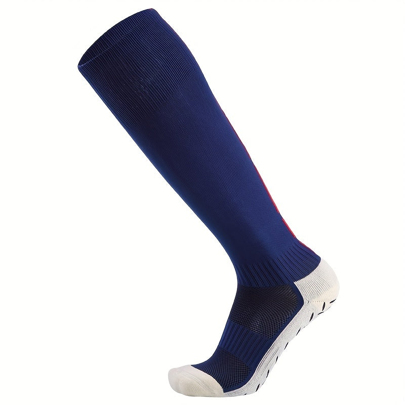 Adult Cotton Knee Soccer Socks, Breathable Non-slip Sports Socks