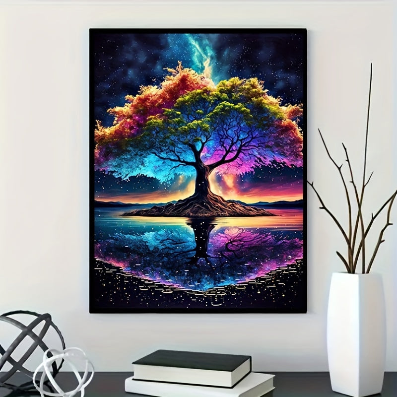 5D Diamond Painting Set Colorful Trees for Living Room Decor