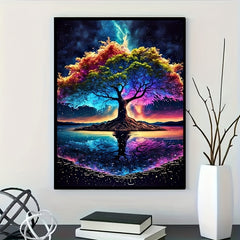 5D Diamond Painting Set Colorful Trees for Living Room Decor