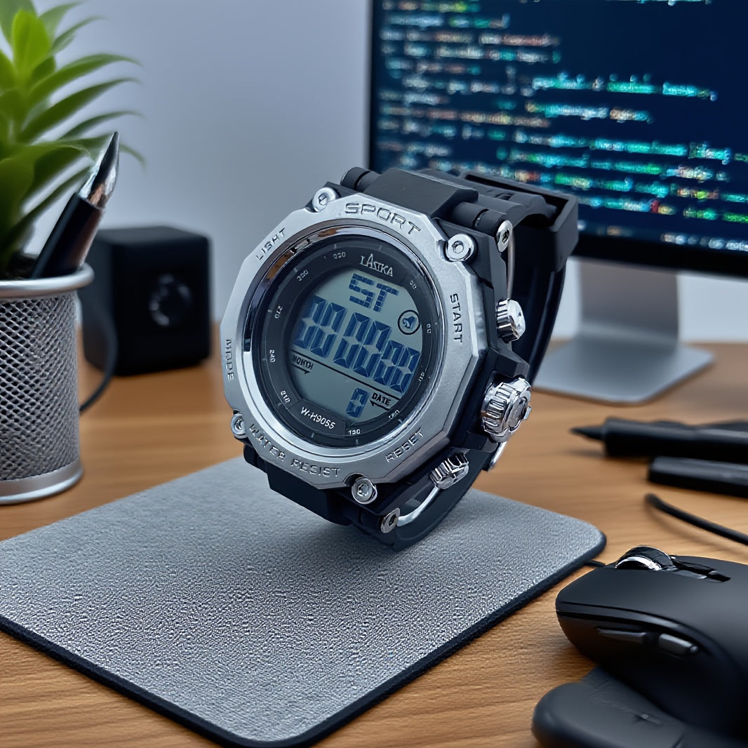 Boys' Wristwatch Student Watch 8-18 Years Alarm & Waterproof Sports Timer