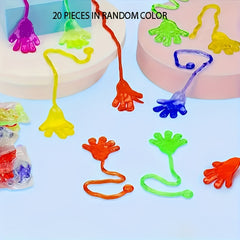 Colorful Wall Climbing Toy Elastic Hand Stick Christmas Gift for Youngsters