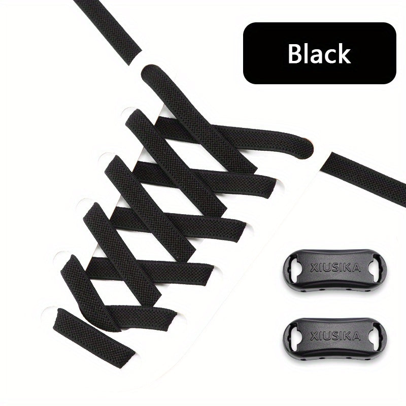 No Tie Elastic Shoe Laces With Buckles for Kids & Adults