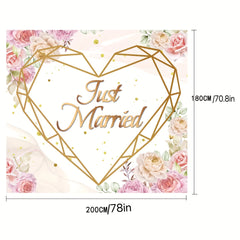 Wedding Backdrop Engagement Party Banner Photo Background