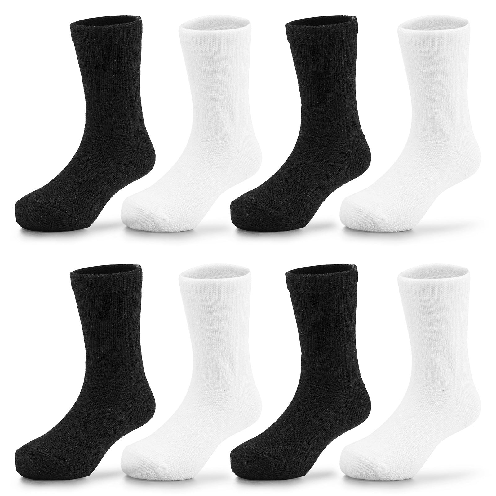 Kids Striped Non slip Crew Socks for Boys and Girls