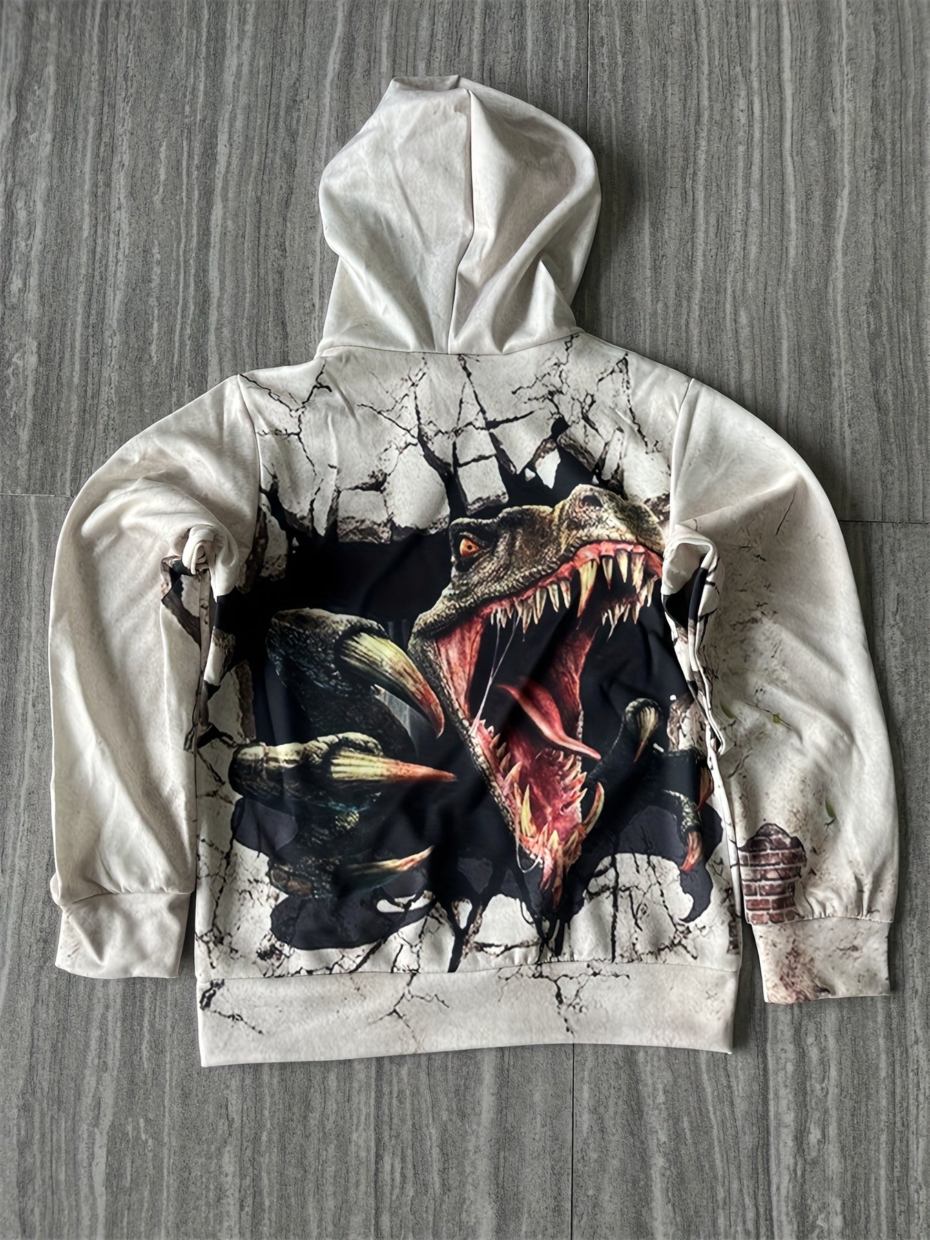 Dinosaur Halloween Boy's Hoodie Long Sleeve Pullover