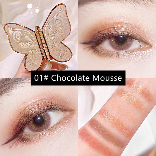 Sparkling Butterfly Eye Shadow Palette 6 Vibrant Colors