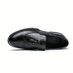 Men's Wingtip Tassel Loafers Casual Slip On Shoes
