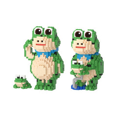 855pcs Frog Building Block Toy Cartoon Animal Assembly Building Block Toy