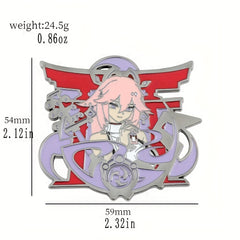 Game Peripheral Cartoon Character Brooch Metal Enamel Accessories For Girls