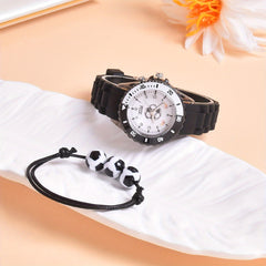 Boys LED Light Up Watch Set of 2pcs Soccer Sports