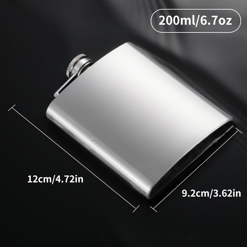 Portable Stainless Steel Liquor Hip Flask for Outdoor Adventures