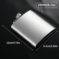 Portable Stainless Steel Liquor Hip Flask for Outdoor Adventures