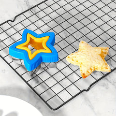 Sandwich Cutter & Sealer Set, Stainless Steel with Plastic Cookie Cutters