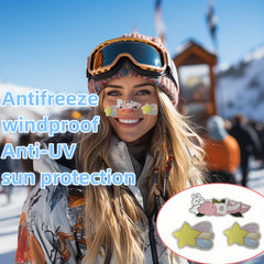 Winter Skiing Cartoon Windproof UV Protection Face Patch