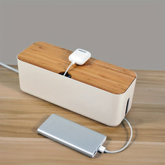 ABS Cable Management Box for Power Strips Extension Cords TV