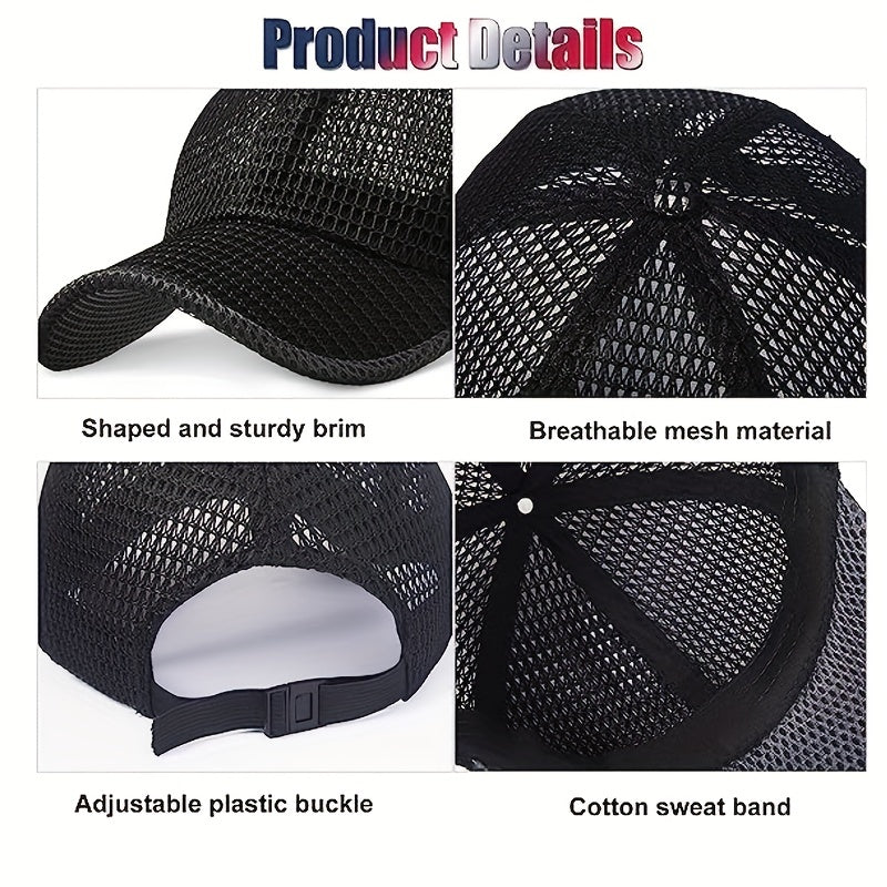 Breathable Mesh Sun Protection Baseball Cap for Outdoor Activities