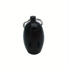 Waterproof Egg Shaped Medicine Bottle Keychain Pendant Storage