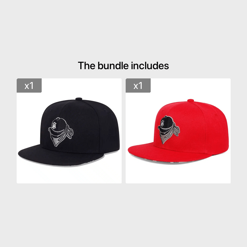 Men's Vintage Casual Hip hop Flat Brim Hat