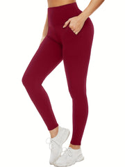 Women's High Waisted Leggings With Pockets Tummy Control Workout Yoga Pants