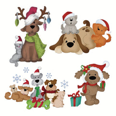 1pc Christmas Animals Dogs Elk Metal Cutting Dies for Card Making