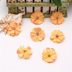 DIY Silk Flower Chest Decoration and Headwear Accessories