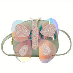 PU Butterfly Decor Crossbody Shoulder Bag Handbag Coin Purse Wallet
