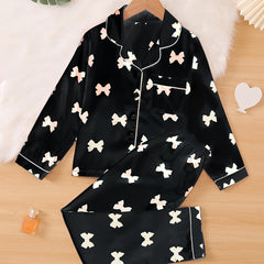 Girls Long Sleeves Pajama Set Kids Clothes