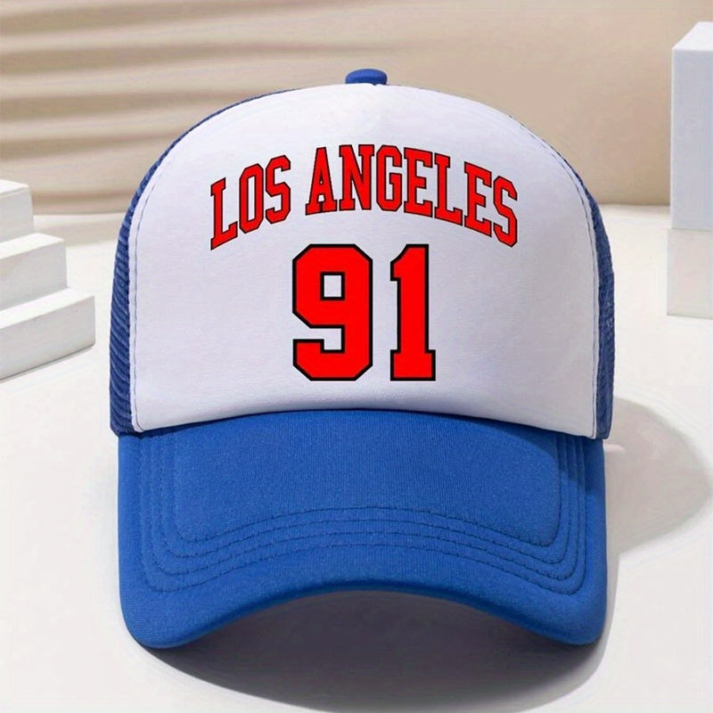 LOS ANGELES 91 Trucker Hat Mesh Baseball Cap