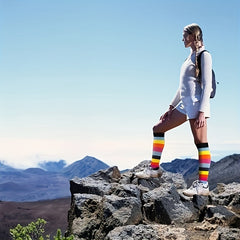4Pairs Compression Socks for Men and Women Outdoor Running Stockings