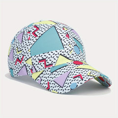 Geometric Pattern Graffiti Baseball Cap Outdoor Travel Sun Protection Hat