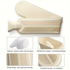 Rubber Hot Water Bottle 1.0L Winter Hand Warmer Christmas Gift