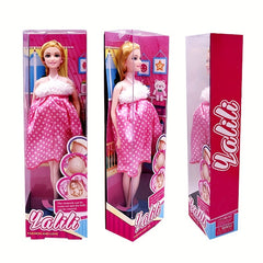 5 Inch Pregnant Doll Giving Birth to Baby Jointed Princess Early Education Toy