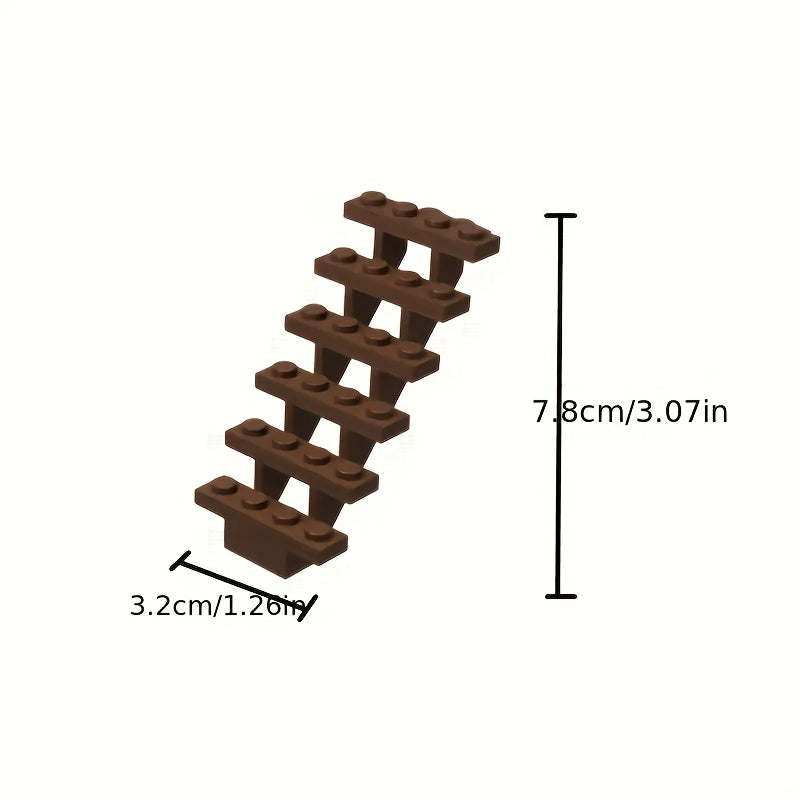 4pcs Building Block Set Staircase Scene Construction Kit DIY Toy