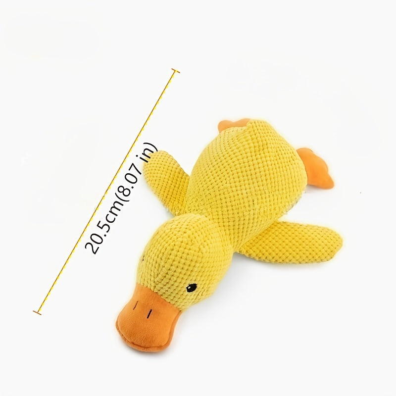 Large Yellow Duck Plush Toy Soft Stuffed Animal with Orange Beak & Feet