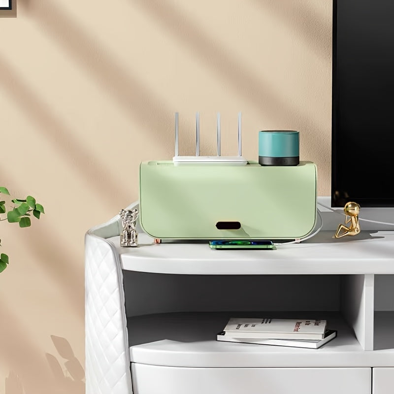 Plastic CableBox Power Cord Organizer Flip Wire Cable Cord Storage Box