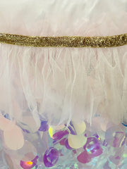 Girls Princess Cape Sequin Glitter Party Prop Kids Halloween Cloak Crown Cosplay