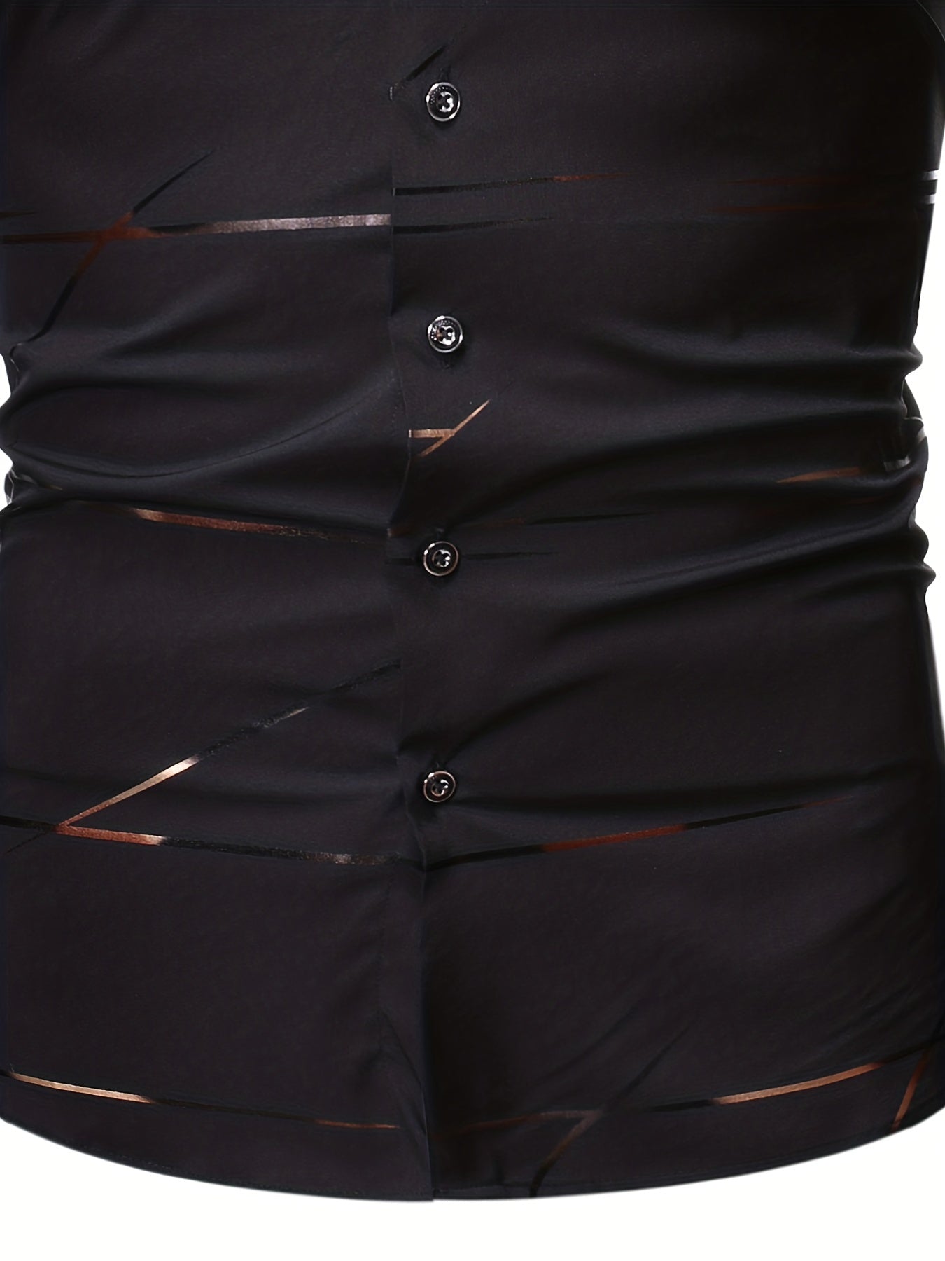 Men's Solid Lapel Short Sleeve Summer Shirt - Button Up Casual Business Formal