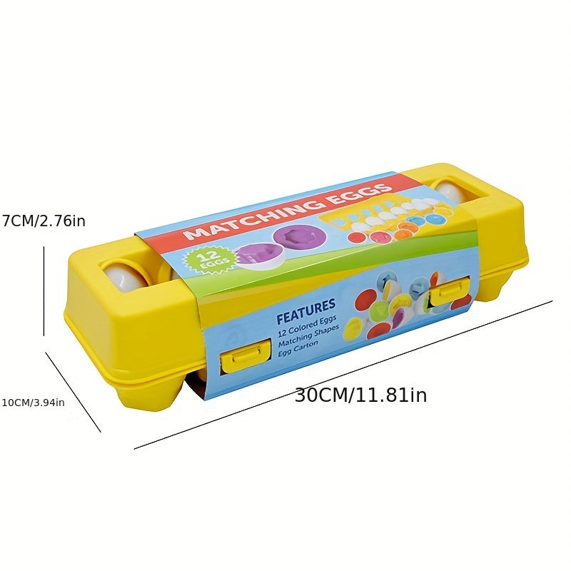 Children's Puzzle Veggie Fruit Egg Matching Geometric Shape Number Matching