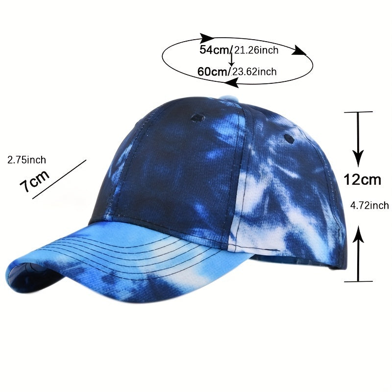 Tie Dye Sun Hat Peaked Cap Casual Baseball Cap