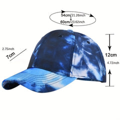 Tie Dye Sun Hat Peaked Cap Casual Baseball Cap