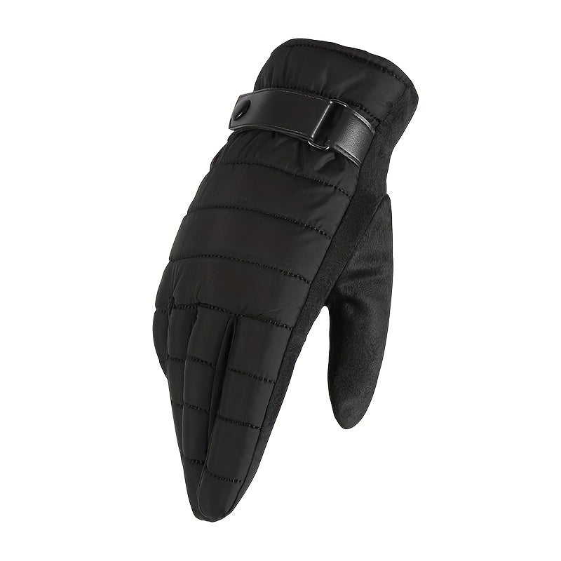 Men's Winter Cycling Gloves Windproof Touch Screen Motorcycle Riding Gloves