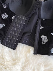 Butterfly Print Cami Corset Bustier Body Shaper