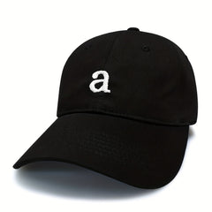 Embroidered Cotton Baseball Cap with Adjustable Head Circumference